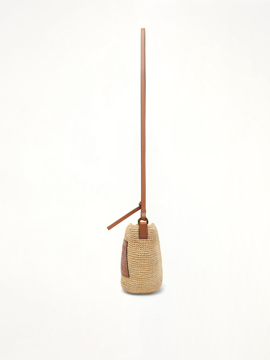 Slit Pochette Bag in Natural/Tan