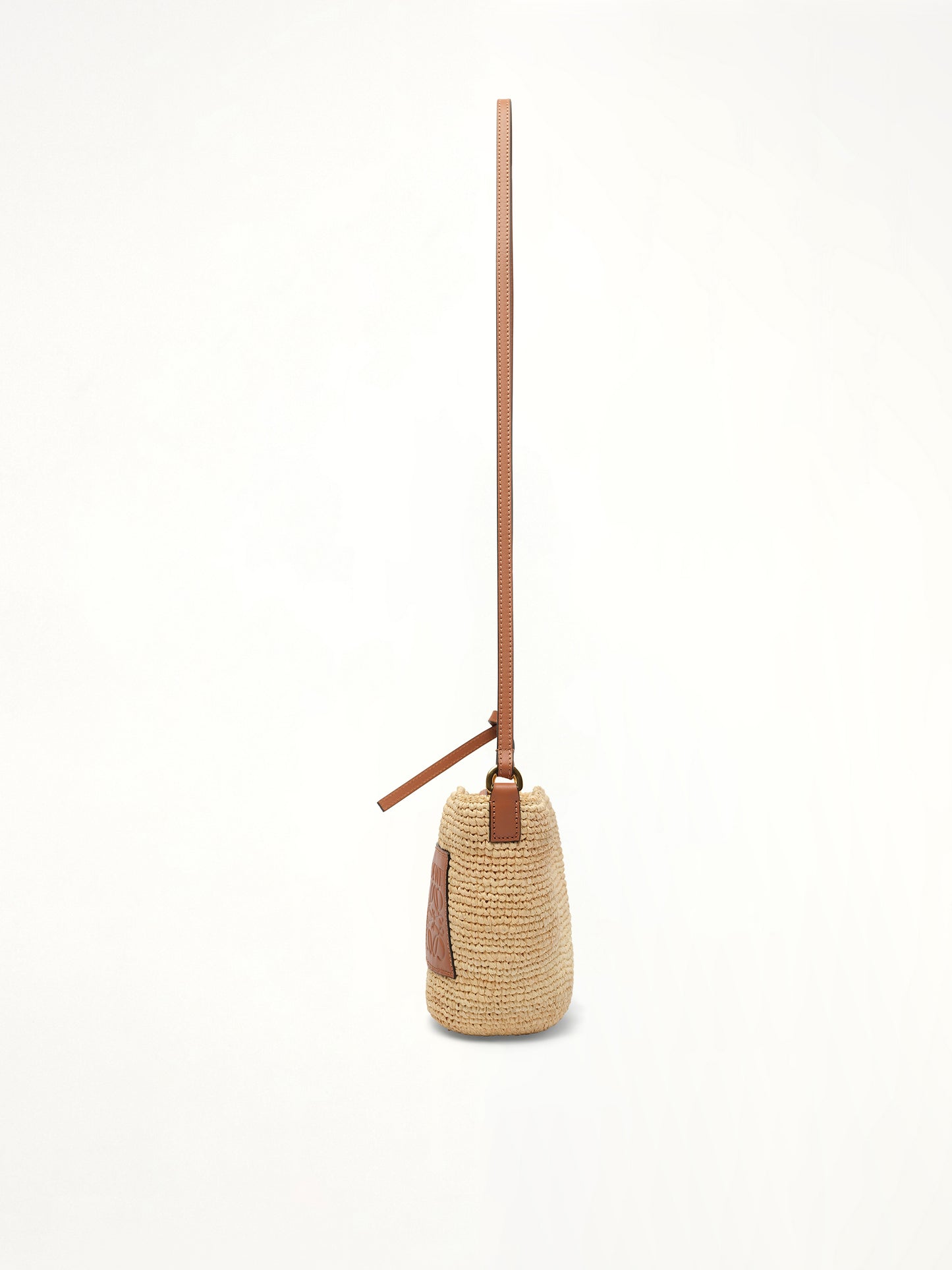 Slit Pochette Bag in Natural/Tan