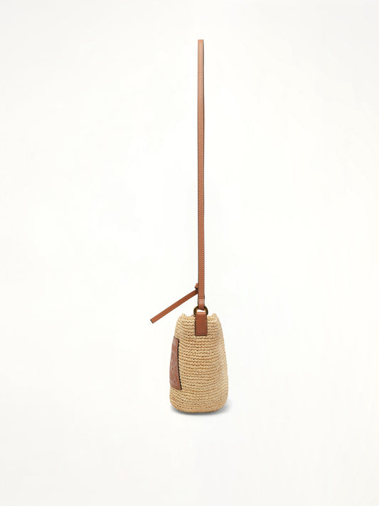 Slit Pochette Bag in Natural/Tan