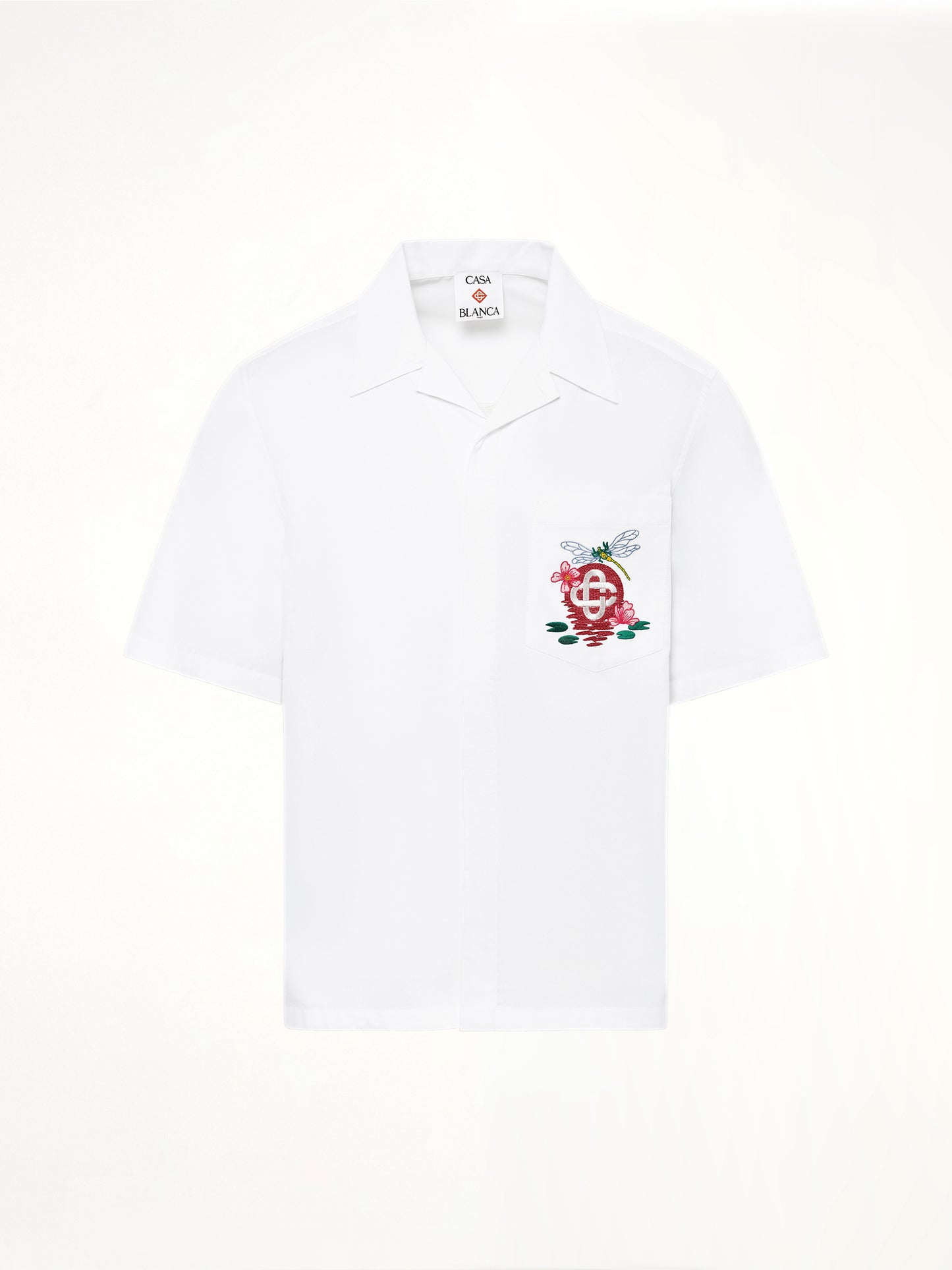 Dragonfly Floral Shirt in White