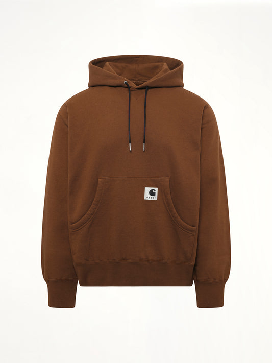 Carhartt WIP Cotton Jersey Hoodie in Dark Beige
