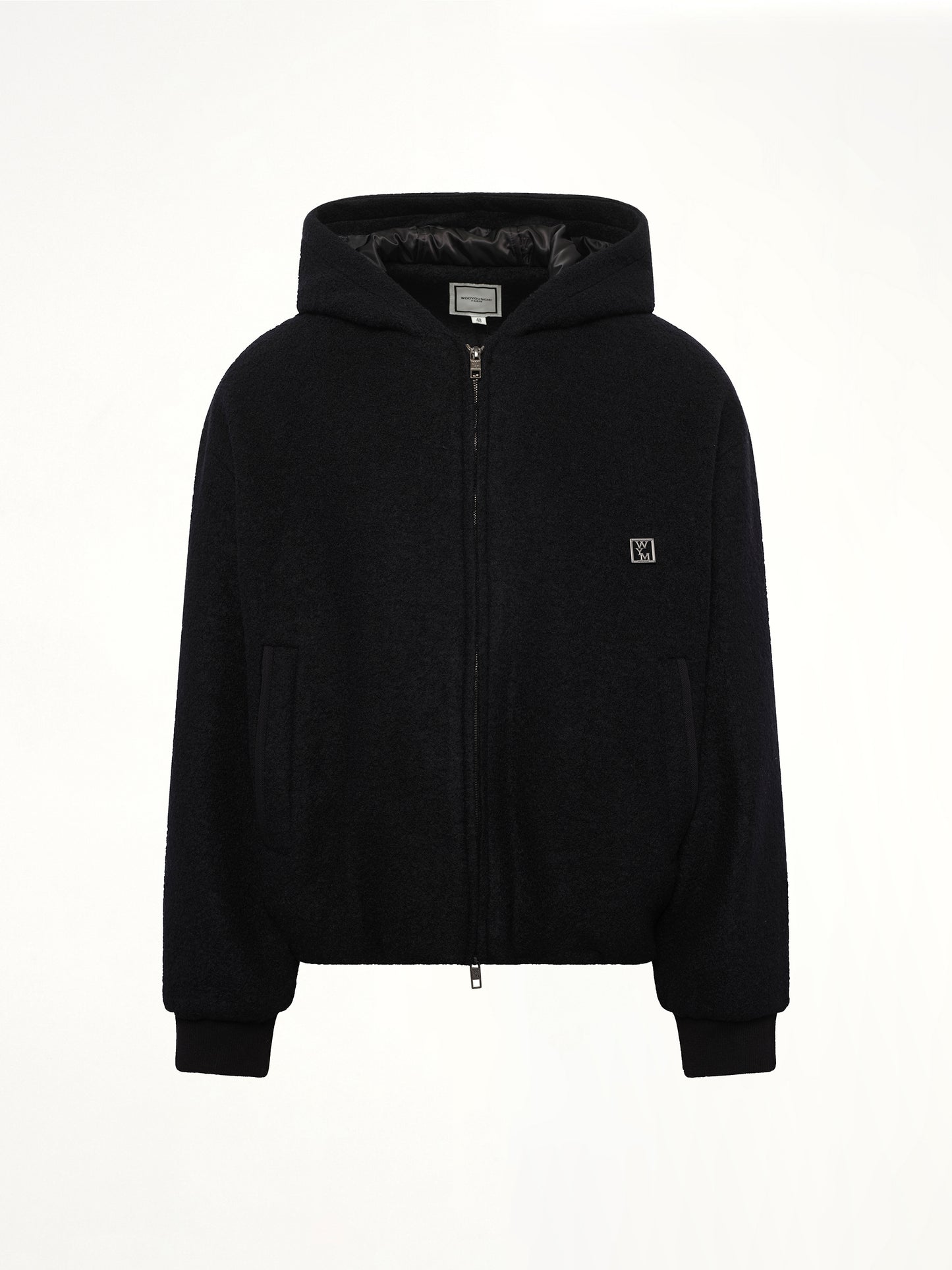 Padded Hoodie in Black