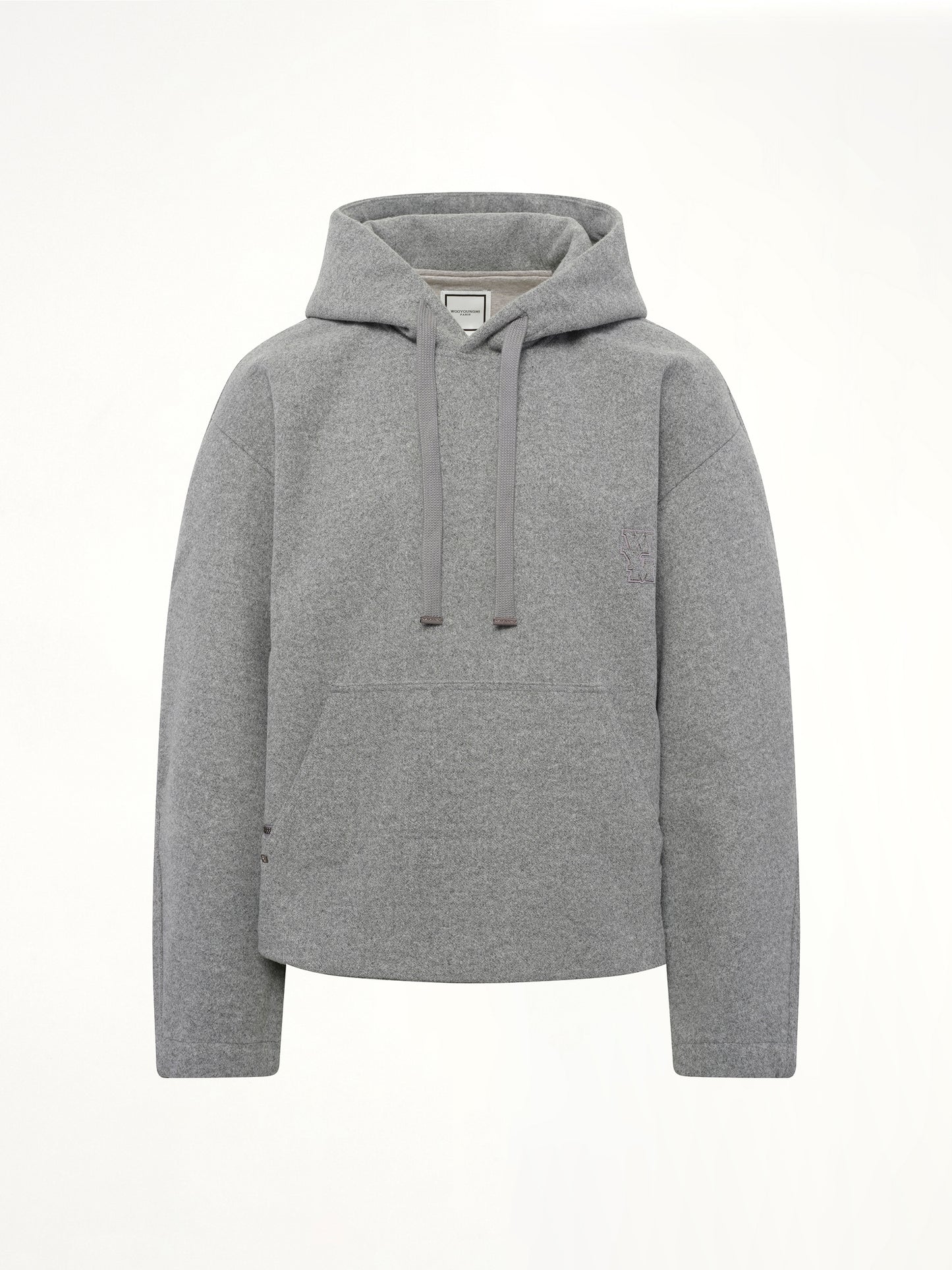 Wool Hoodie in Grey