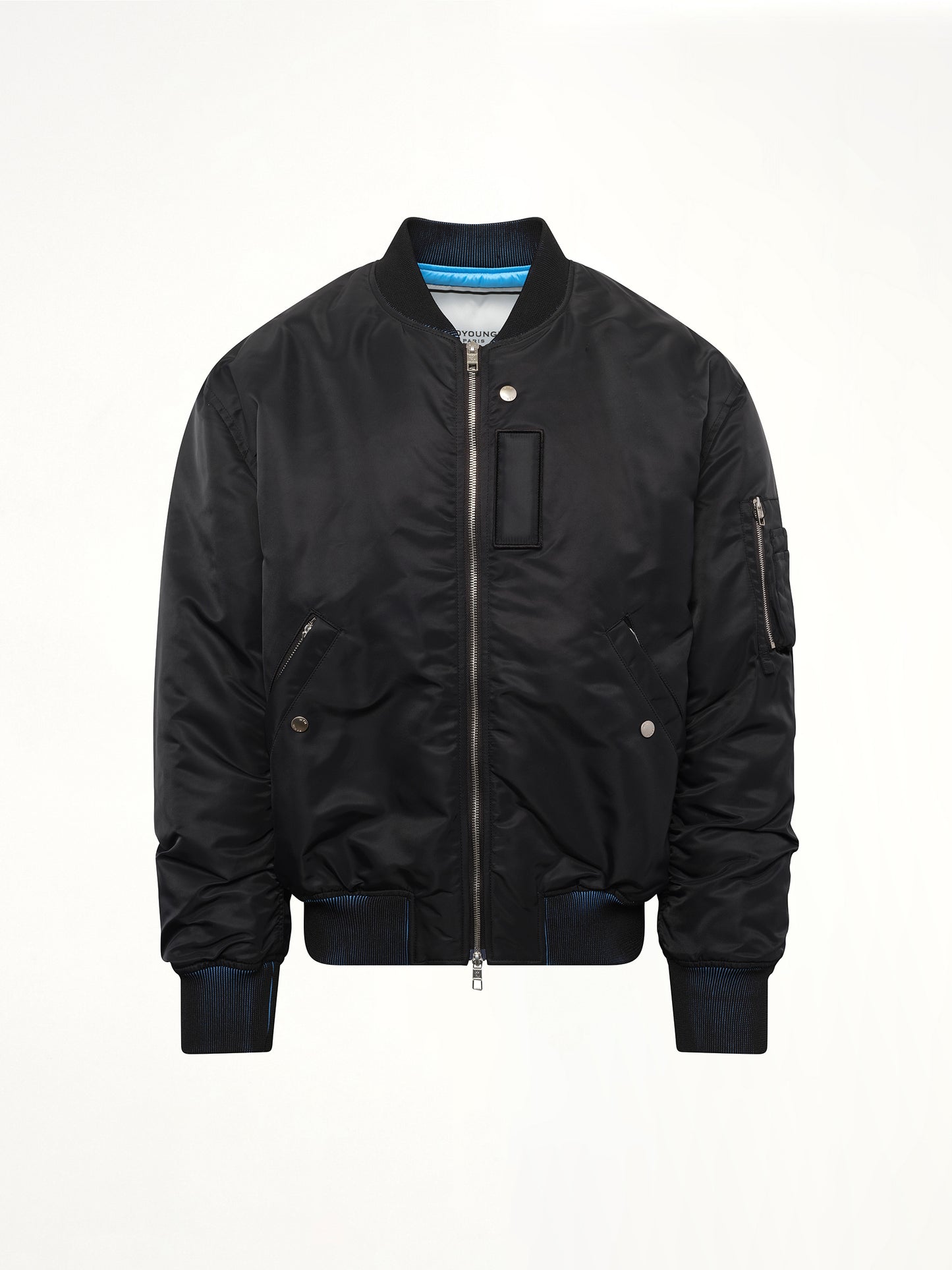 Dyed Bomber Jacket in Black