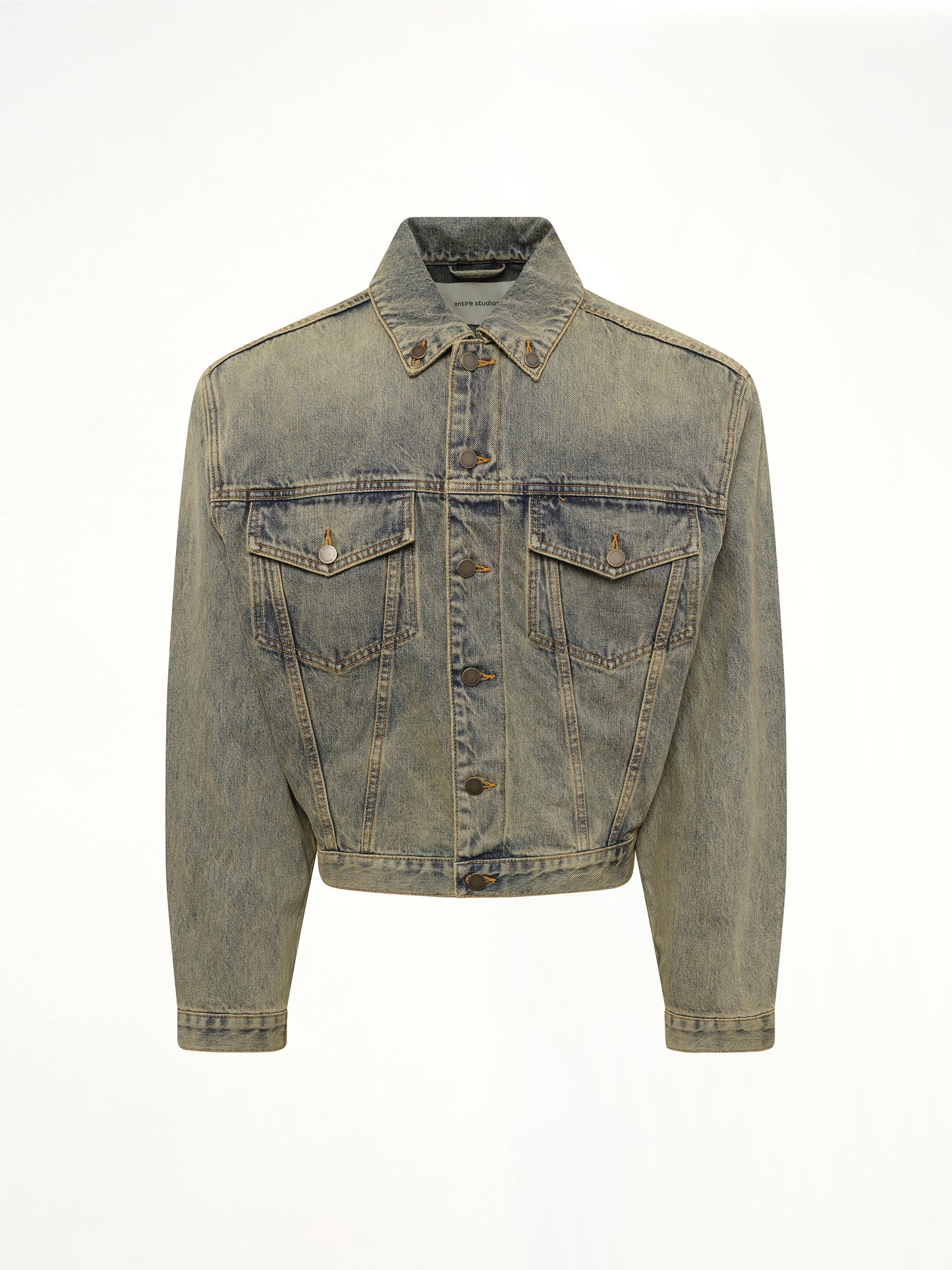 Shrunken Denim Jacket in Sufacewave