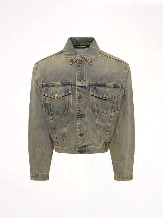 Shrunken Denim Jacket in Sufacewave