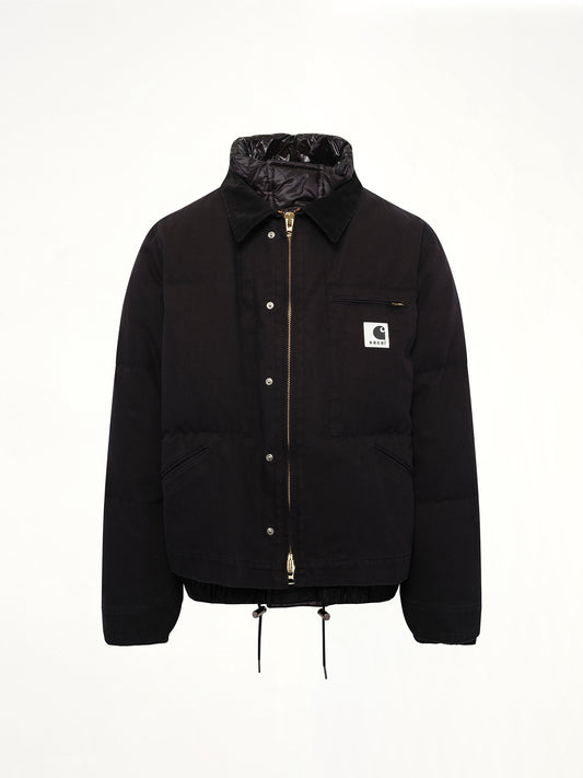 Carhartt WIP Washed Duck Puffer Jacket in Black