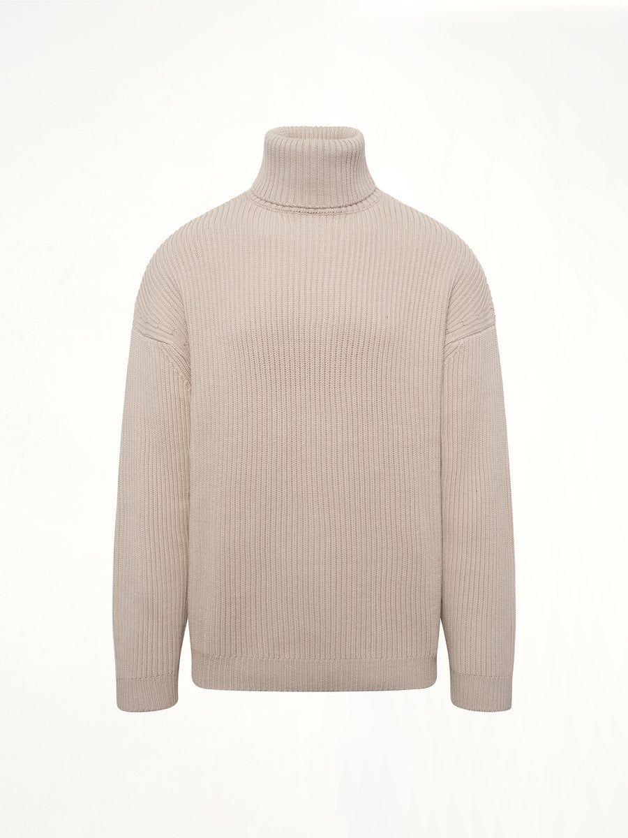 Chunky Turtleneck in Beige