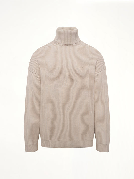 Chunky Turtleneck in Beige