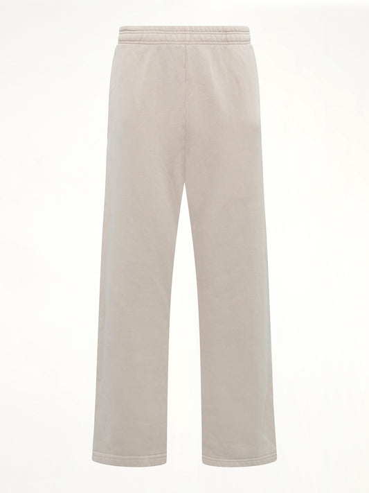 Straight Leg Sweatpants in Off White