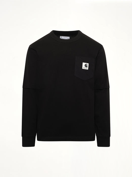 Carhartt WIP Cotton Jersey L/S T-Shirt in Black