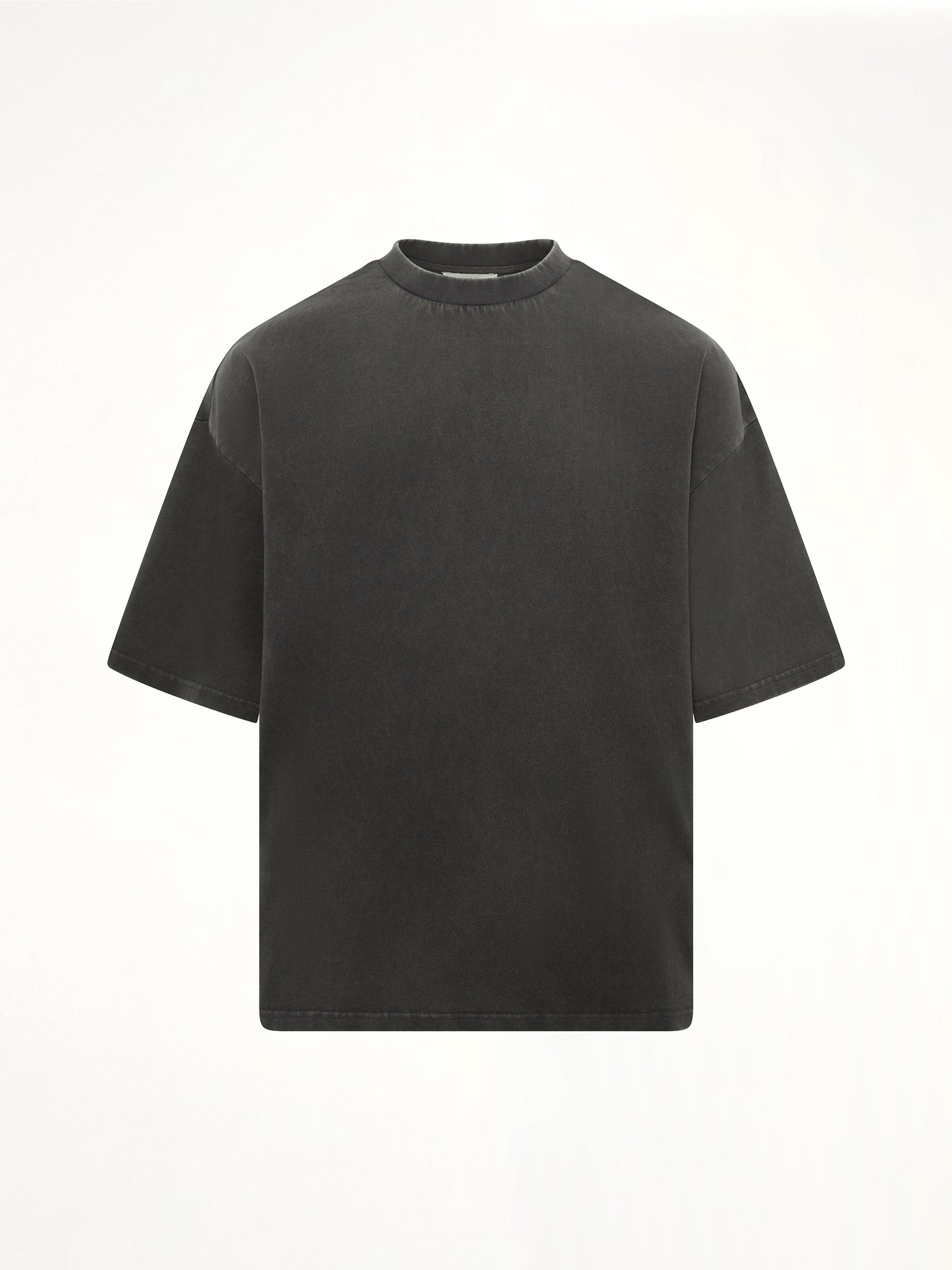Heavy Boxy T-Shirt in Washed Black
