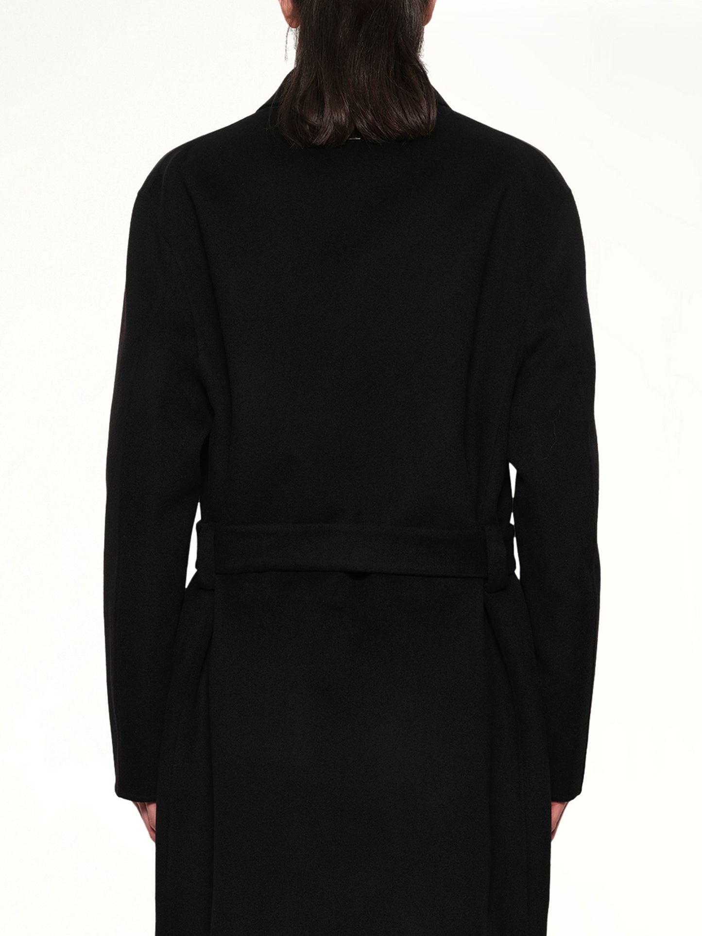 Double Breasted Coat in Black