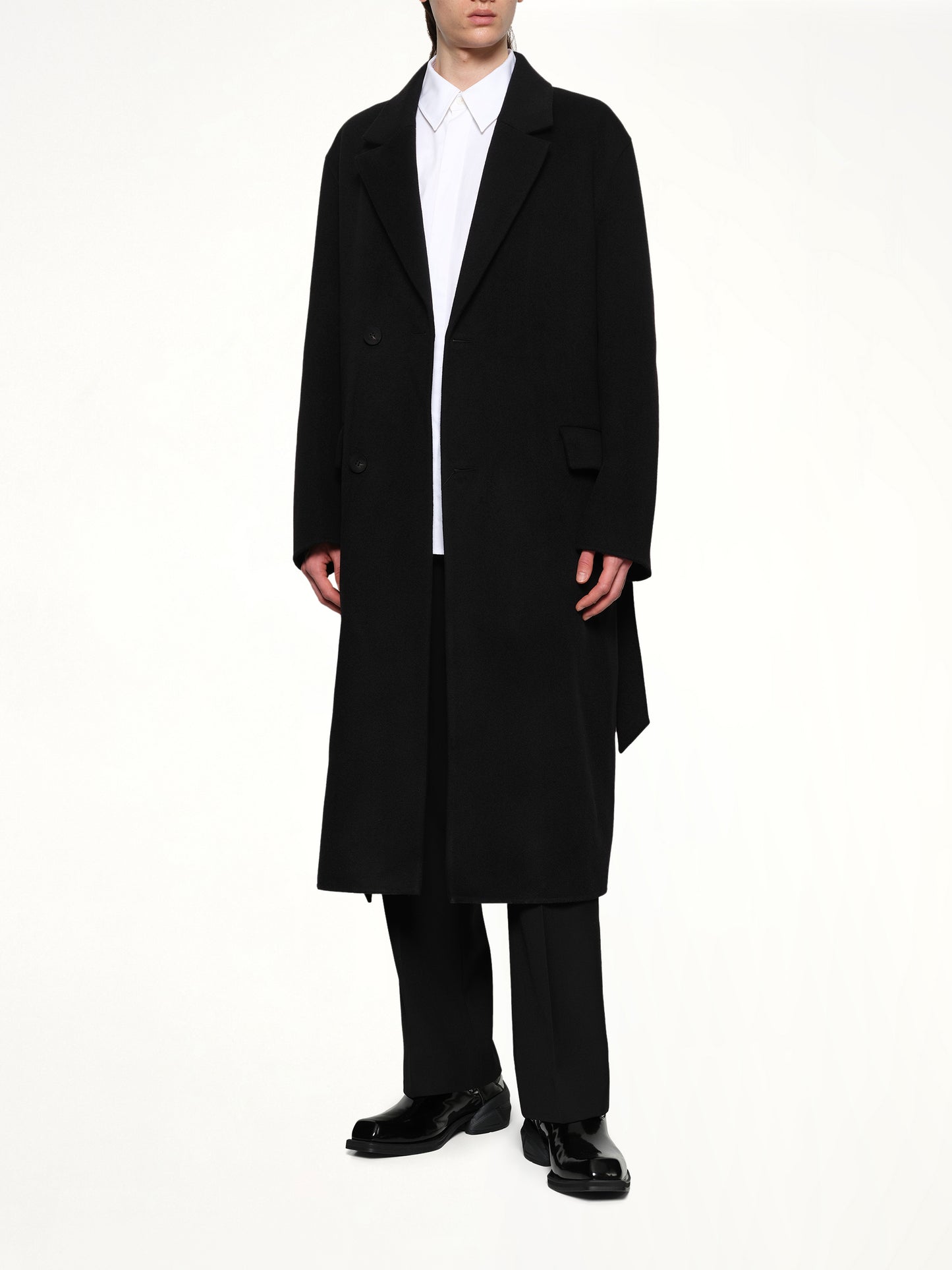 Double Breasted Coat in Black