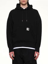 블랙 Carhartt WIP 코튼 저지 후디
