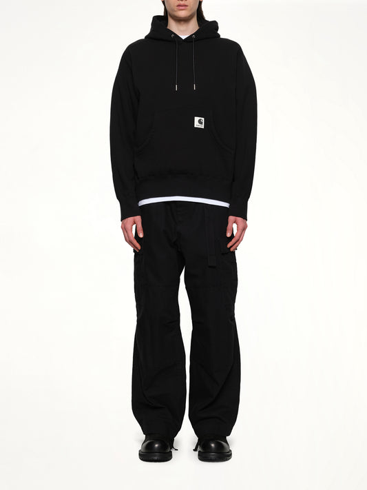 Carhartt WIP Cotton Jersey Hoodie in Black
