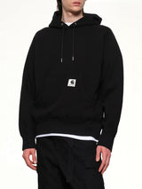 블랙 Carhartt WIP 코튼 저지 후디
