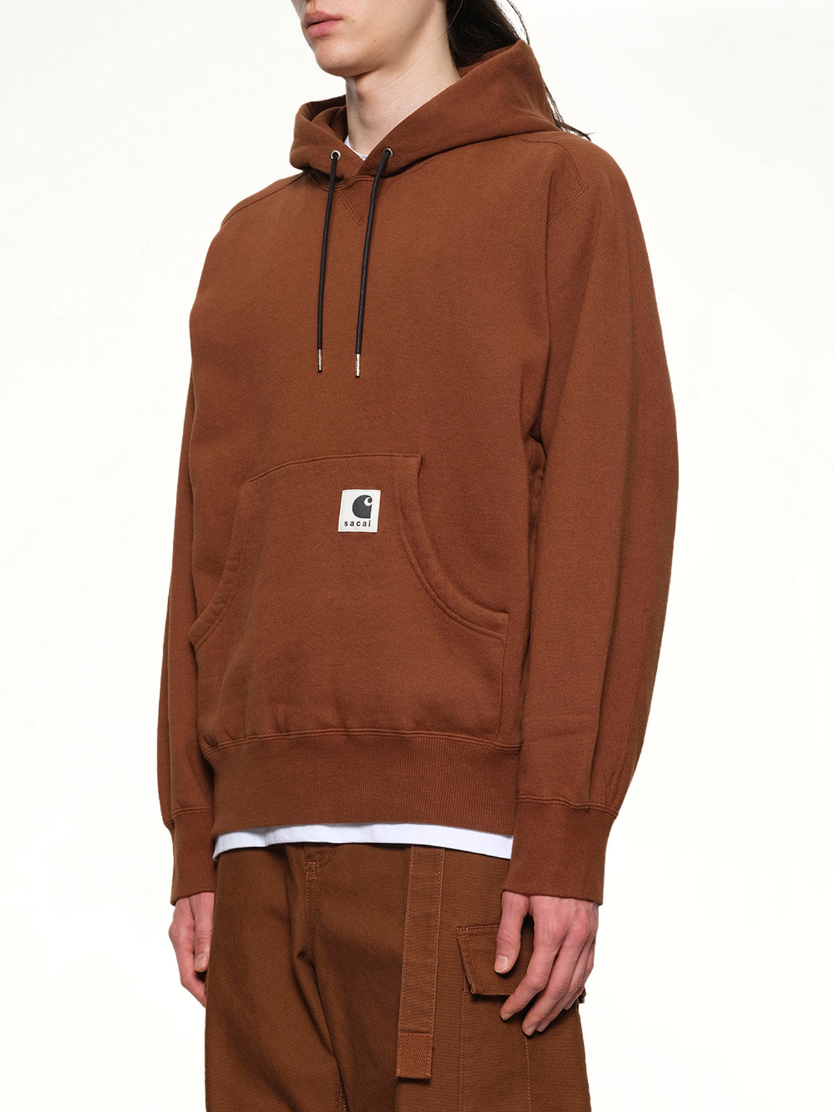 다크 베이지 Carhartt WIP 코튼 저지 후디