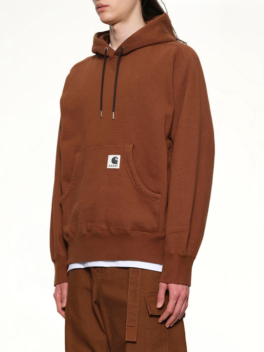 Carhartt WIP Cotton Jersey Hoodie in Dark Beige