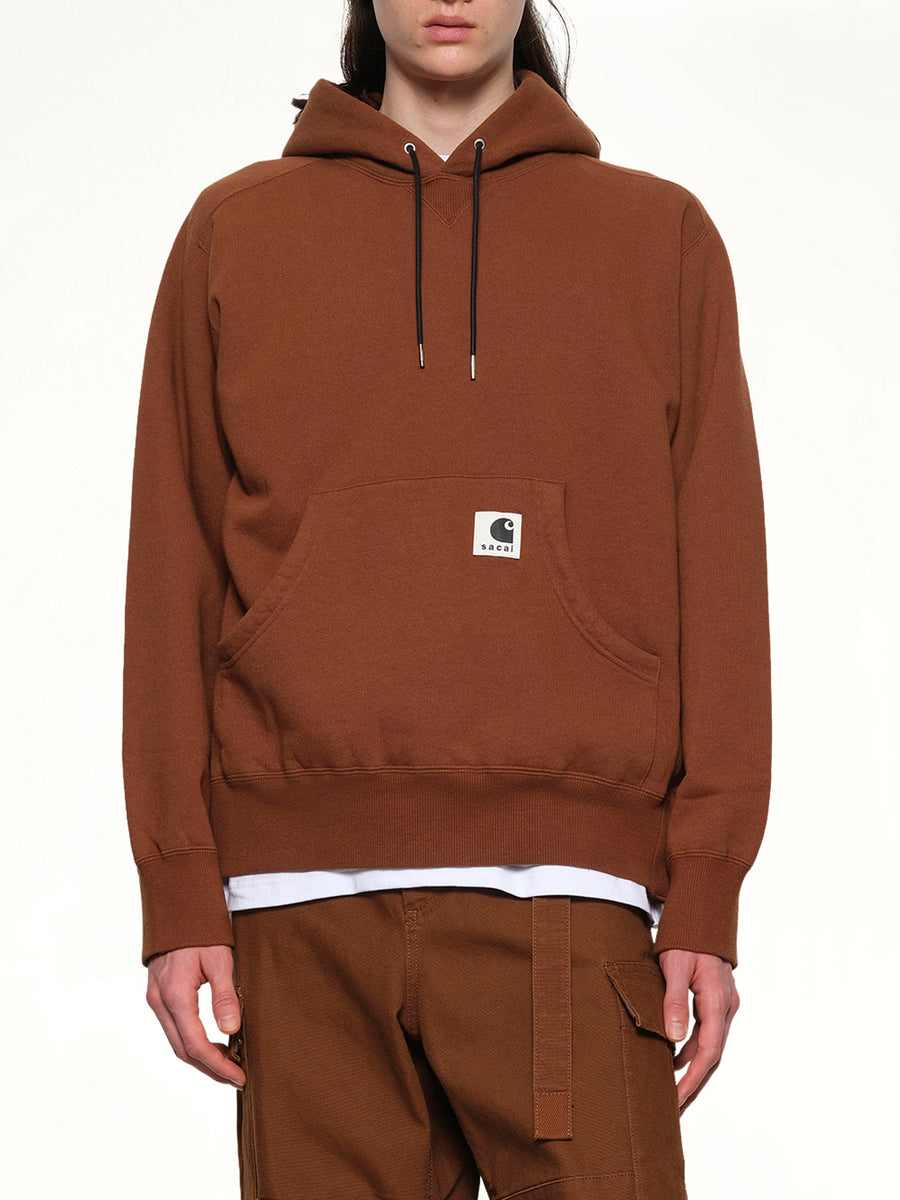 Carhartt WIP Cotton Jersey Hoodie in Dark Beige
