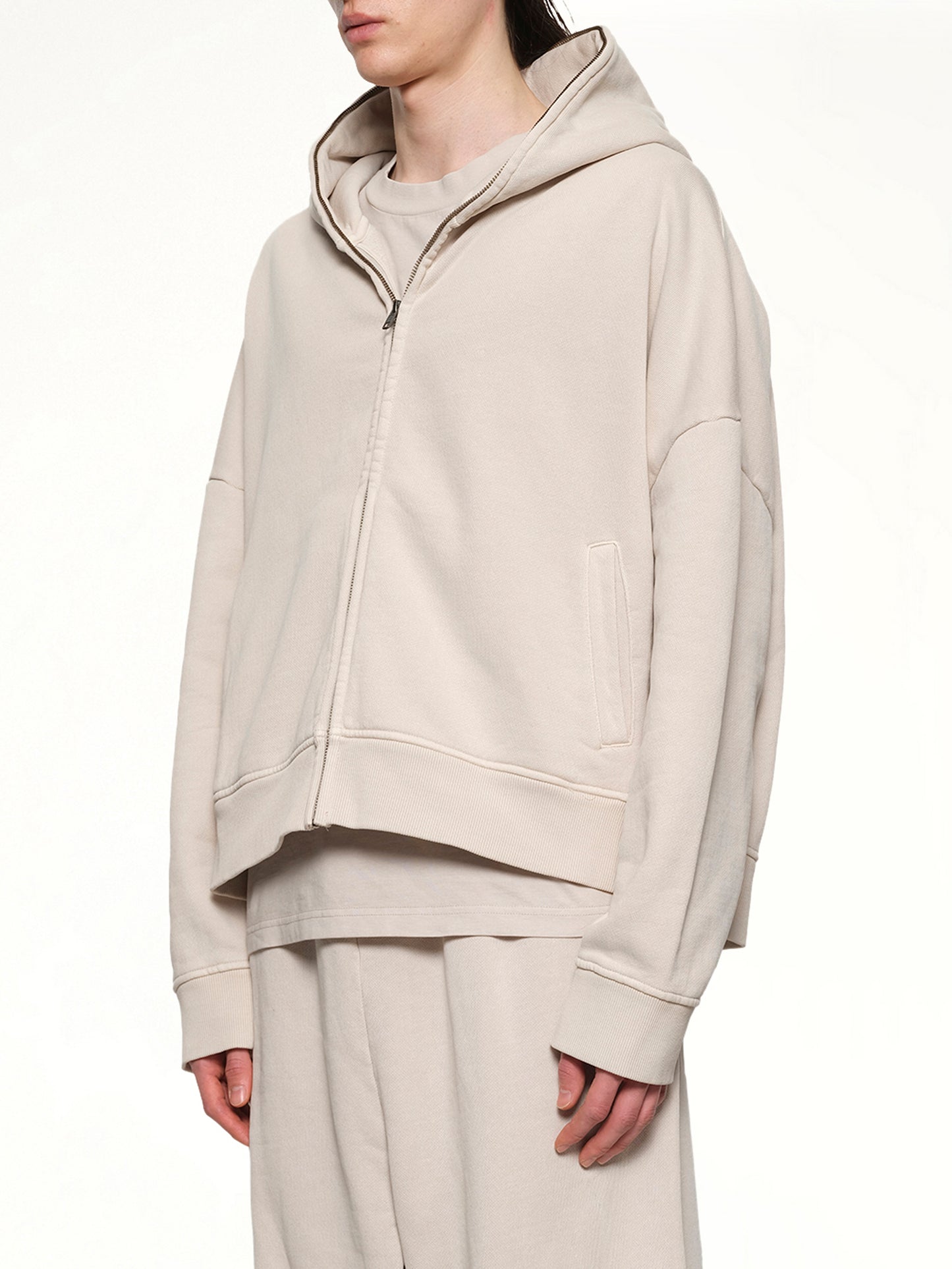 Eternal Zip Hoodie in Off White