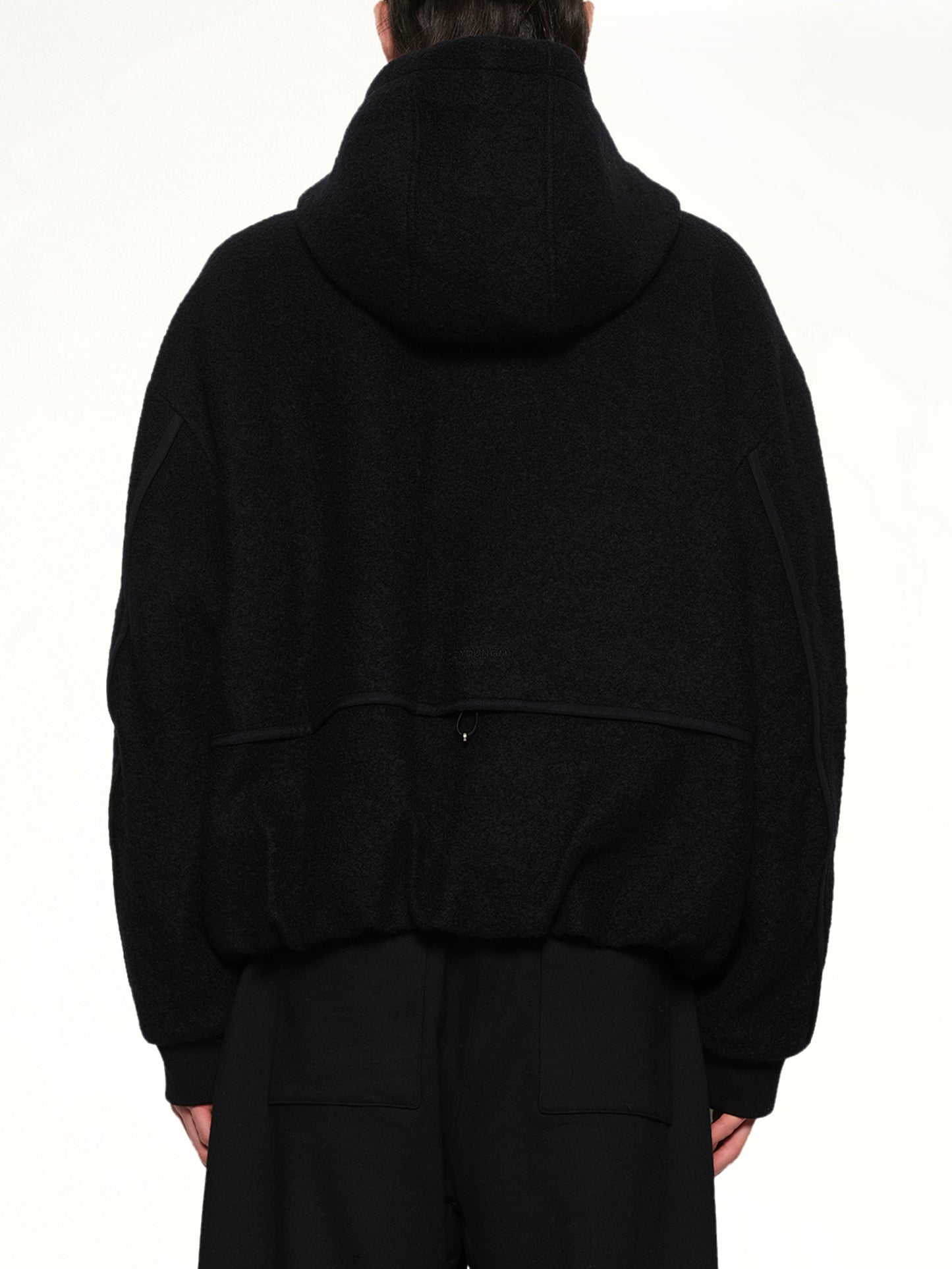 Padded Hoodie in Black