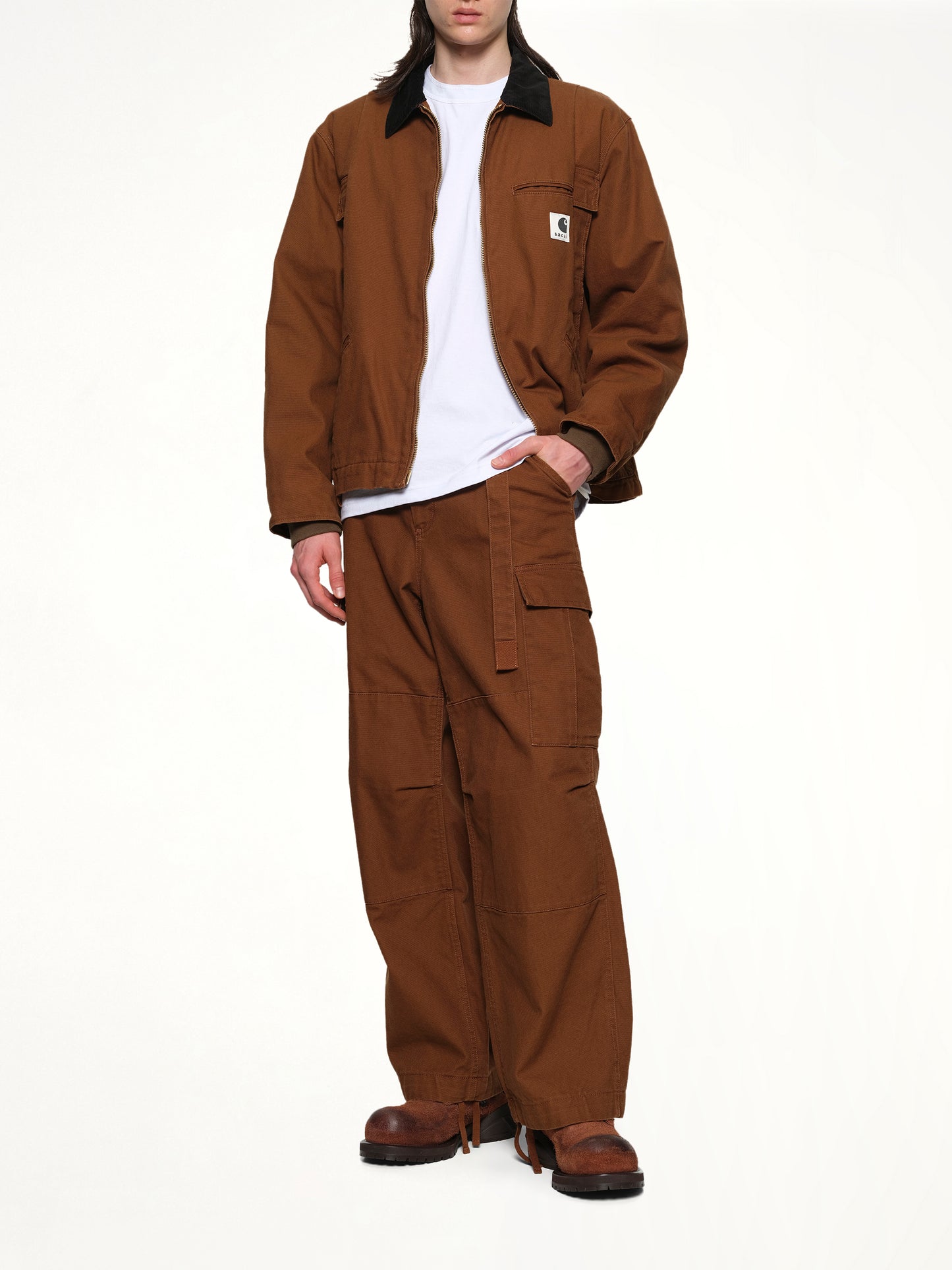 Carhartt WIP Duck Jacket in Dark Beige