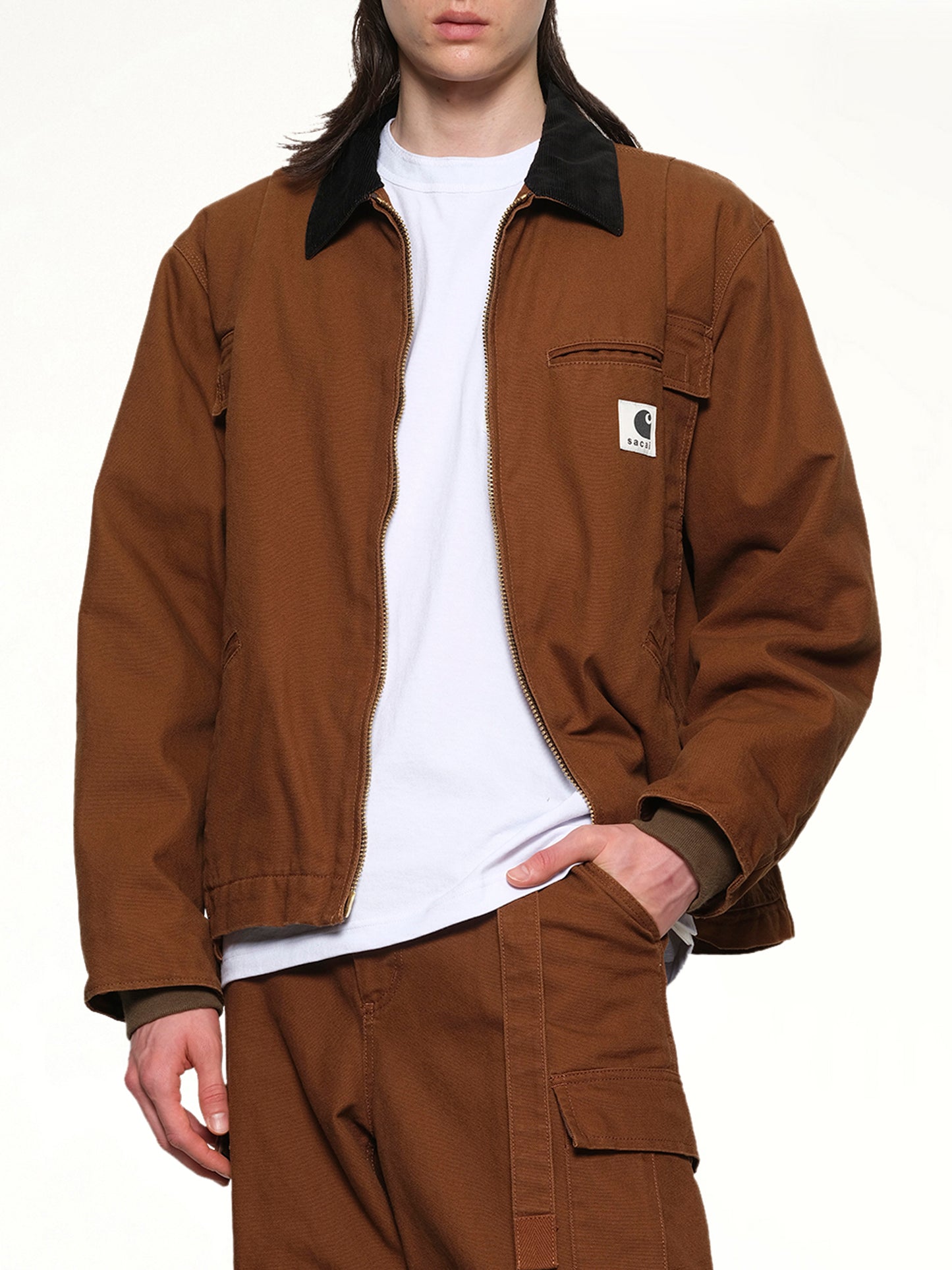 Carhartt WIP Duck Jacket in Dark Beige