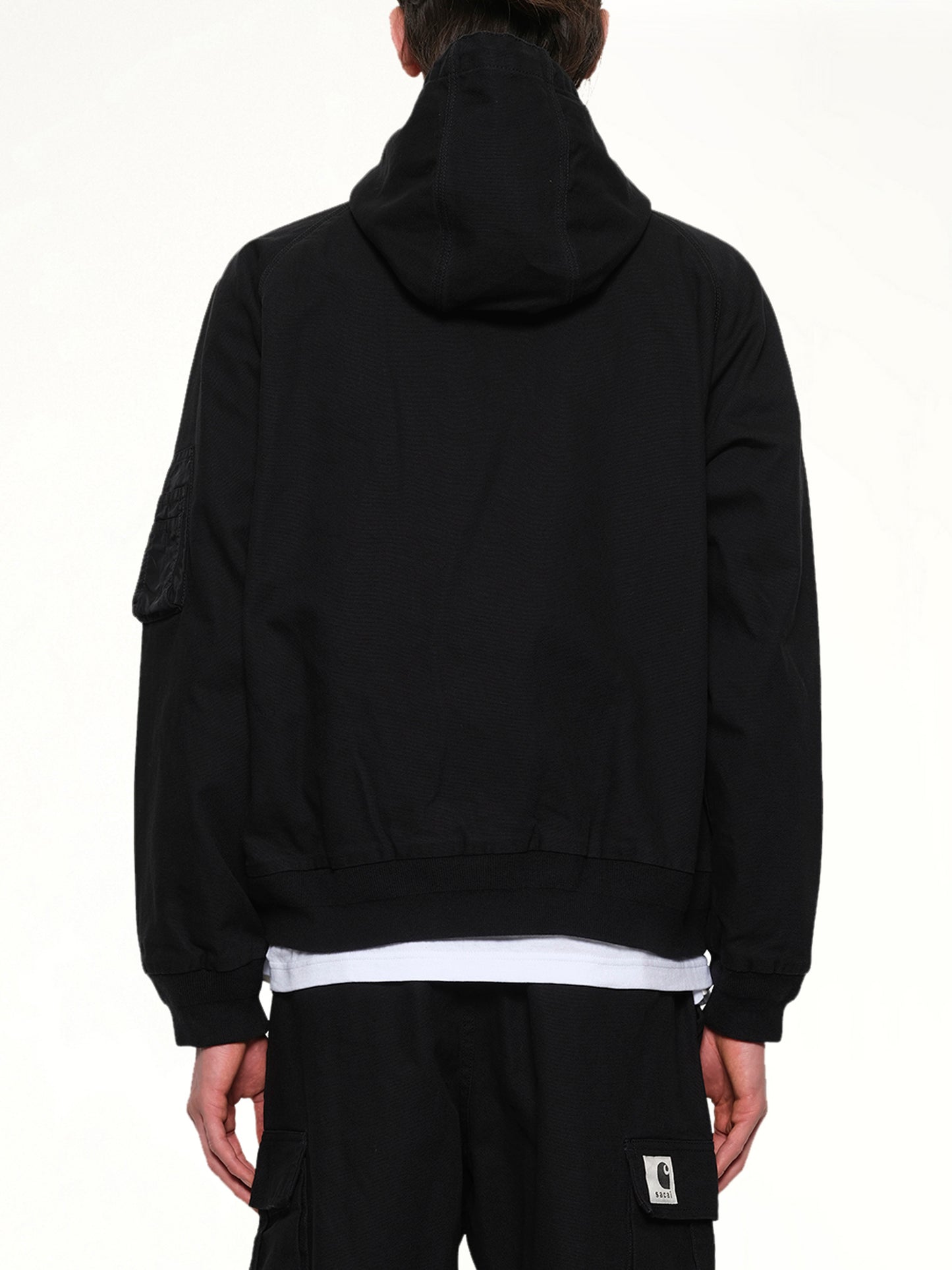 Carhartt WIP Washed Duck Hooded Blouson in Black