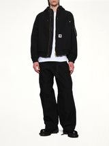Carhartt WIP Washed Duck Hooded Blouson in Black