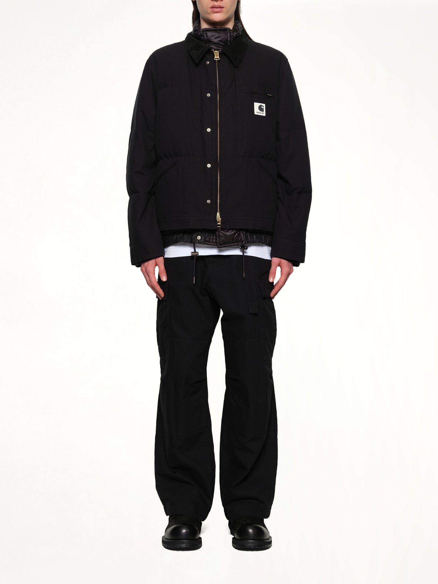 Carhartt WIP Washed Duck Puffer Jacket in Black