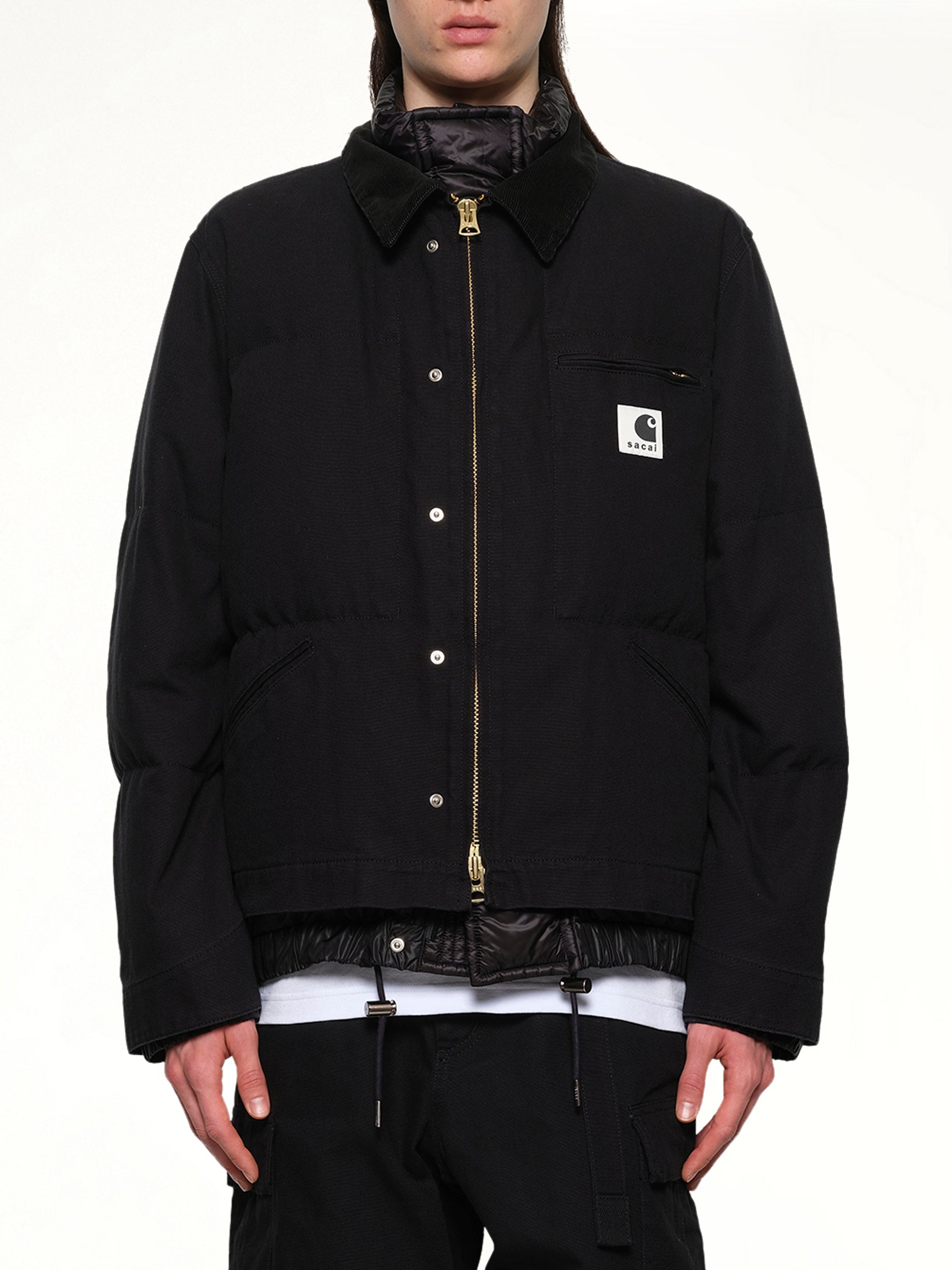 Carhartt WIP Washed Duck Puffer Jacket in Black