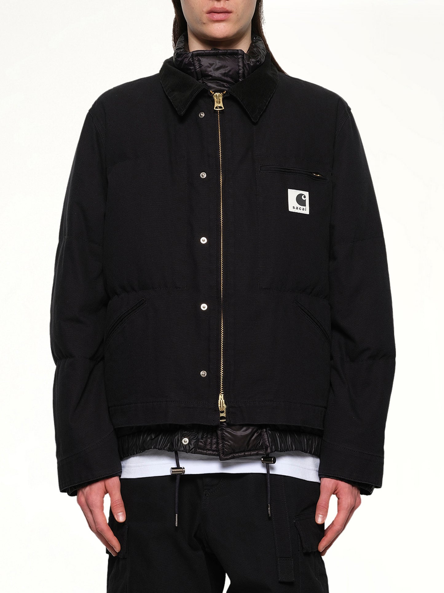 Carhartt WIP Washed Duck Puffer Jacket in Black