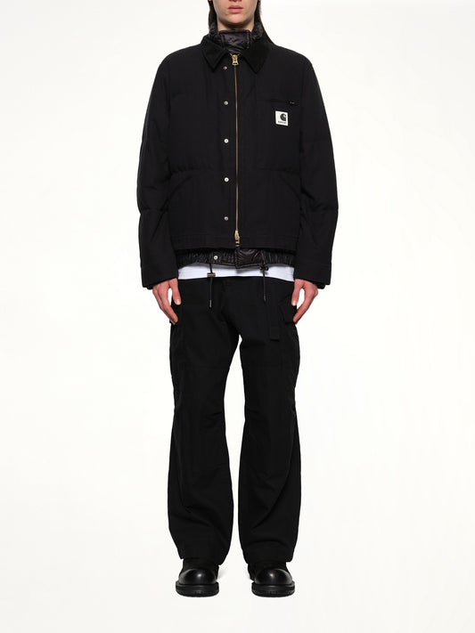 Carhartt WIP Washed Duck Puffer Jacket in Black