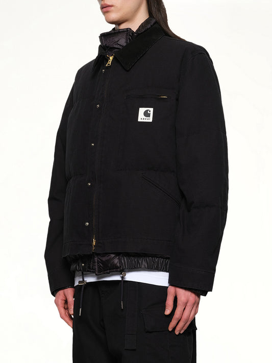 Carhartt WIP Washed Duck Puffer Jacket in Black