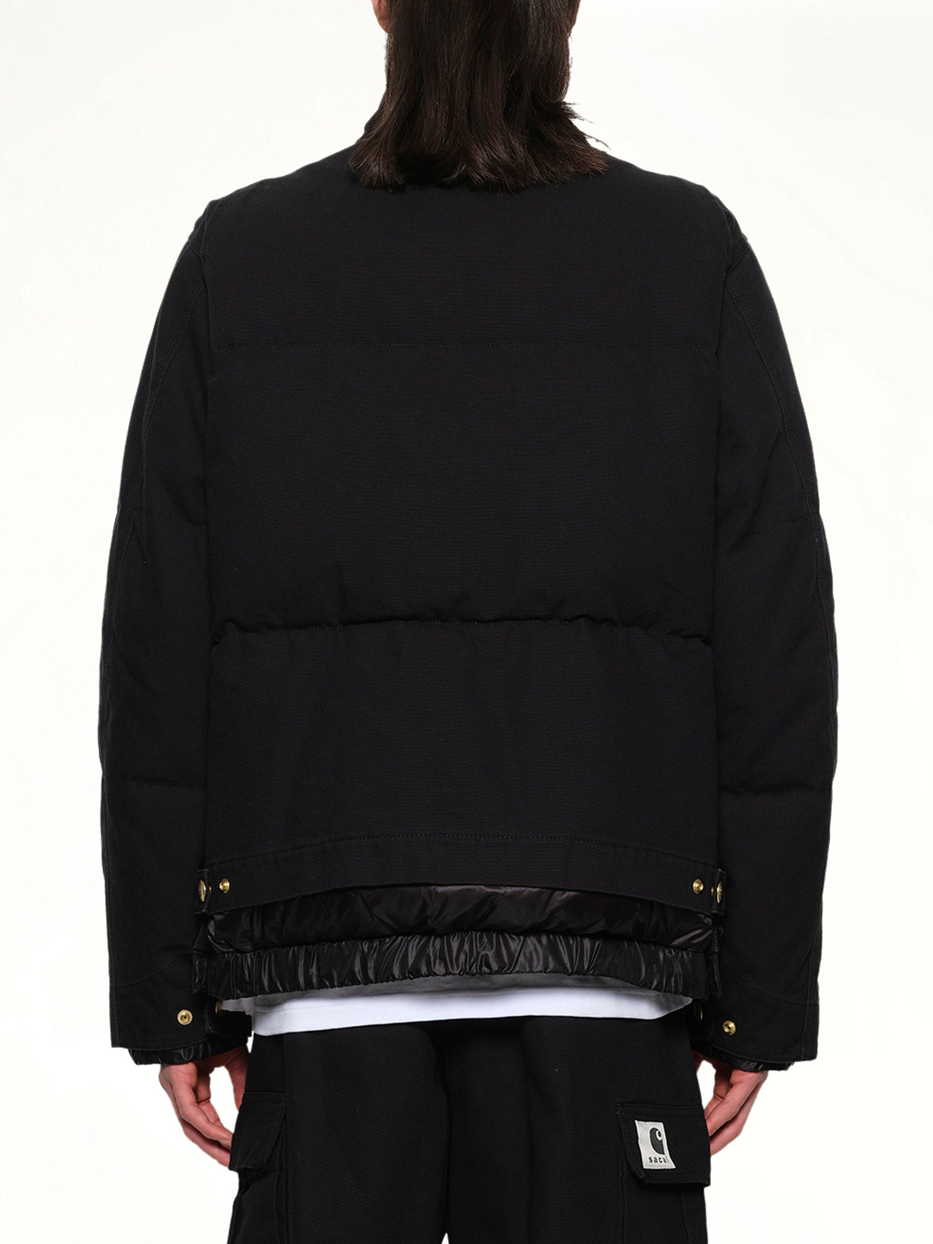 Carhartt WIP Washed Duck Puffer Jacket in Black