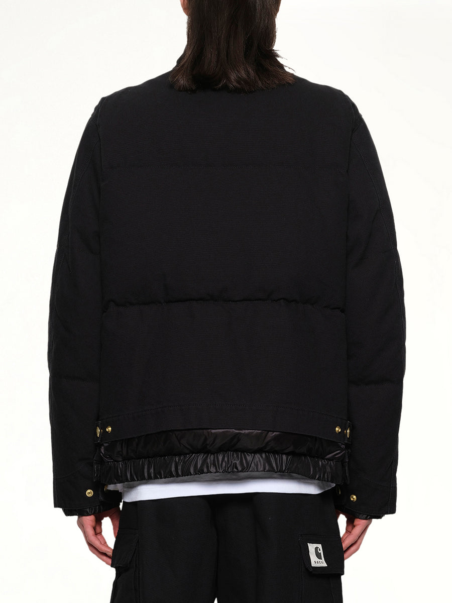Carhartt WIP Washed Duck Puffer Jacket in Black