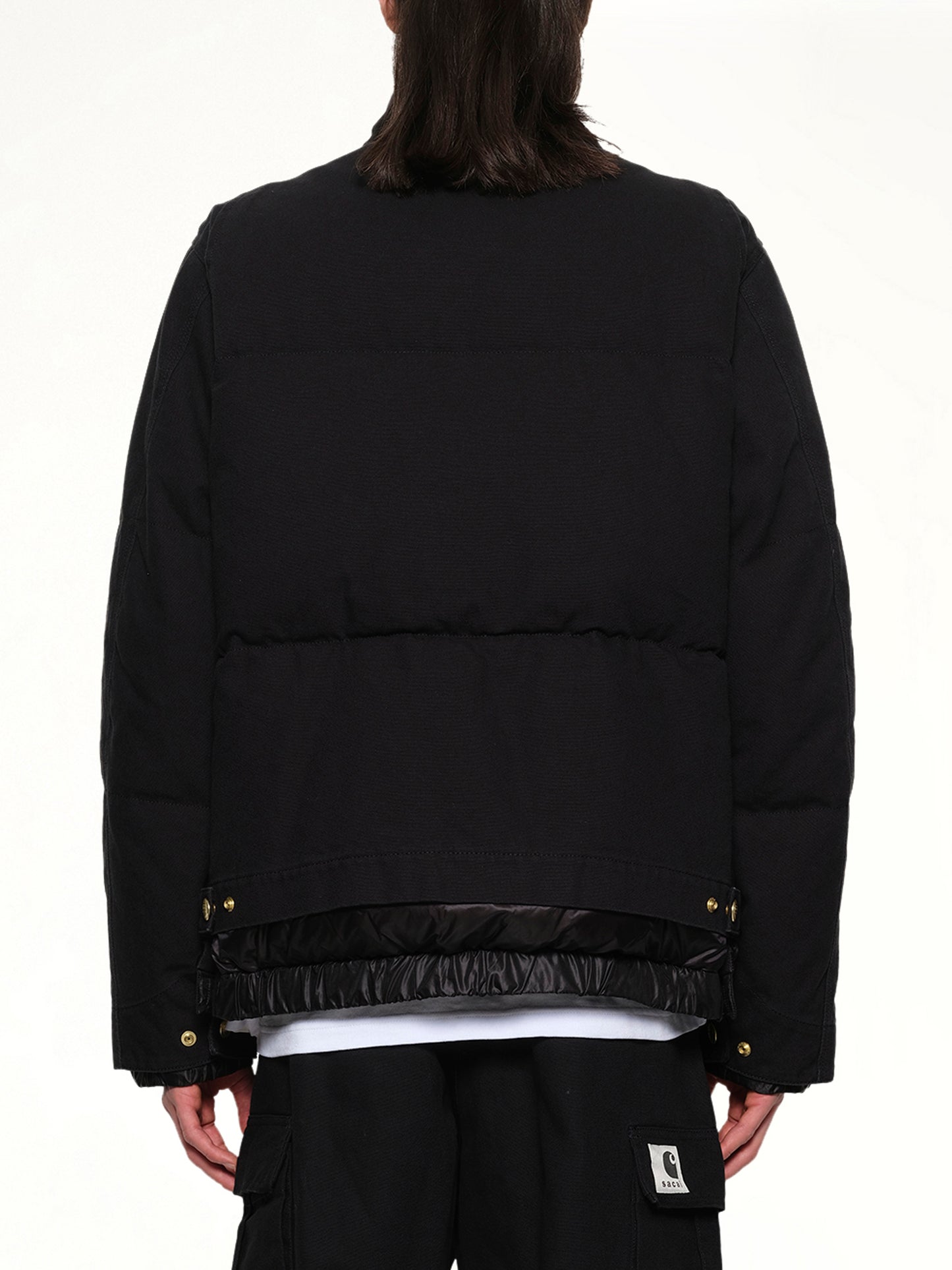 Carhartt WIP Washed Duck Puffer Jacket in Black