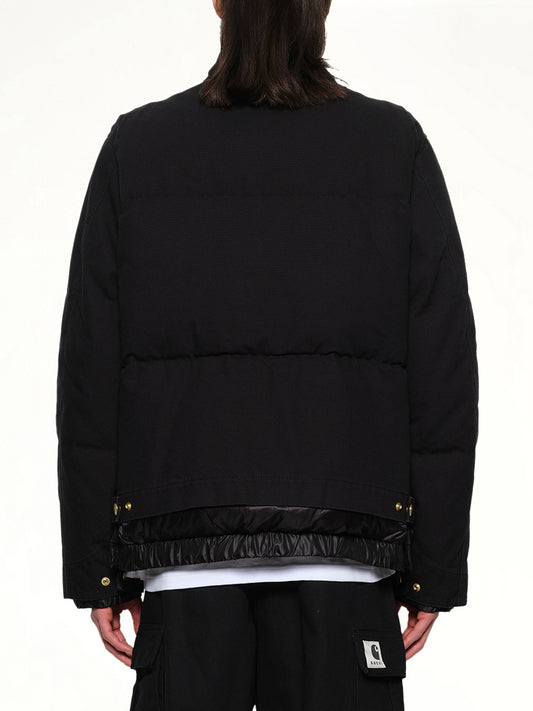 Carhartt WIP Washed Duck Puffer Jacket in Black