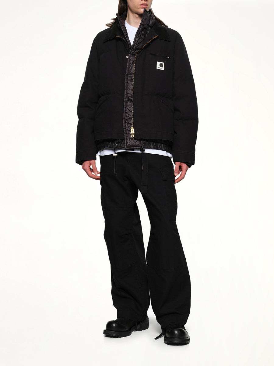 Carhartt WIP Washed Duck Puffer Jacket in Black