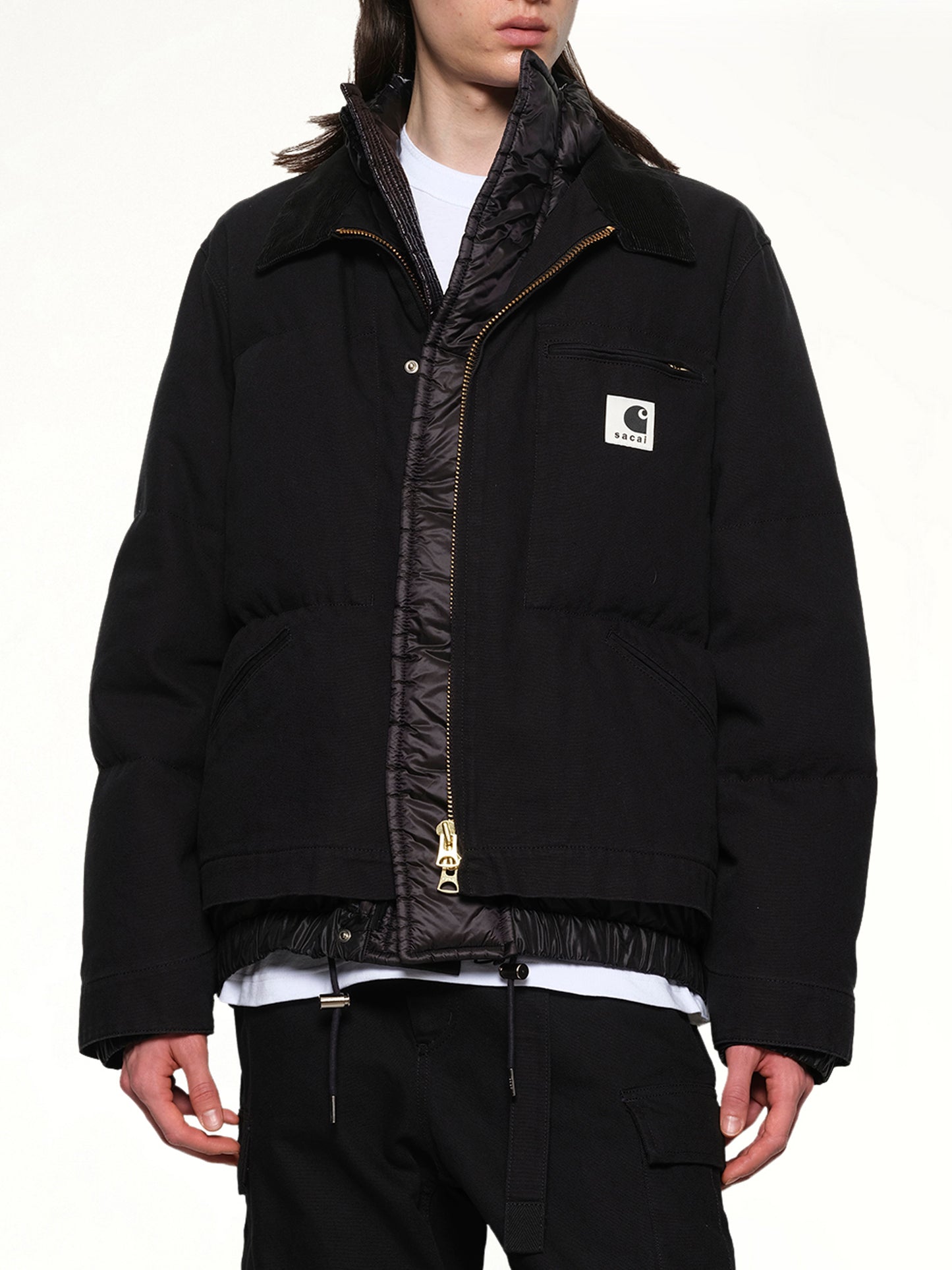 Carhartt WIP Washed Duck Puffer Jacket in Black