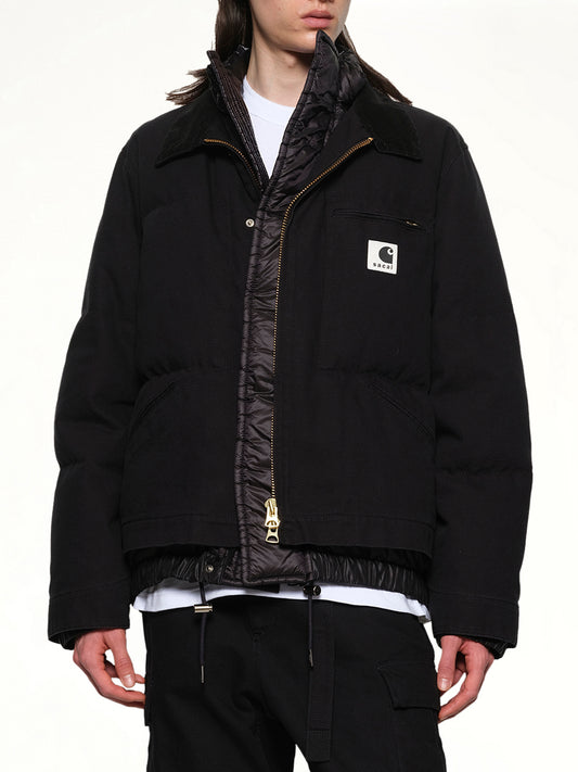 Carhartt WIP Washed Duck Puffer Jacket in Black