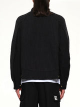Carhartt WIP Washed Duck x Wool Knit Blouson in Black