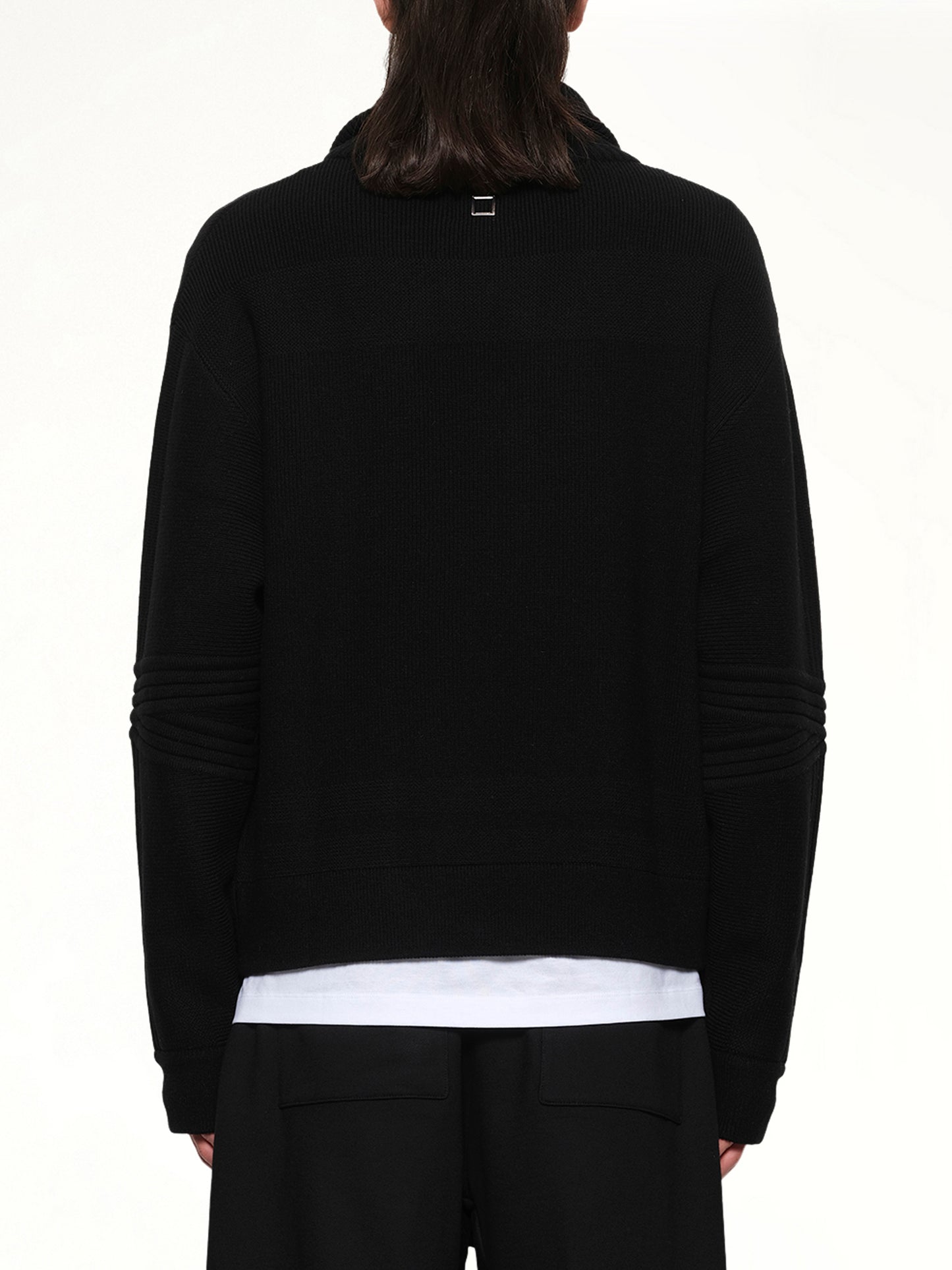 Zipped Cardigan in Black