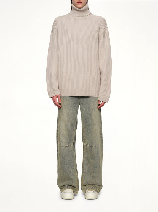 Chunky Turtleneck in Beige