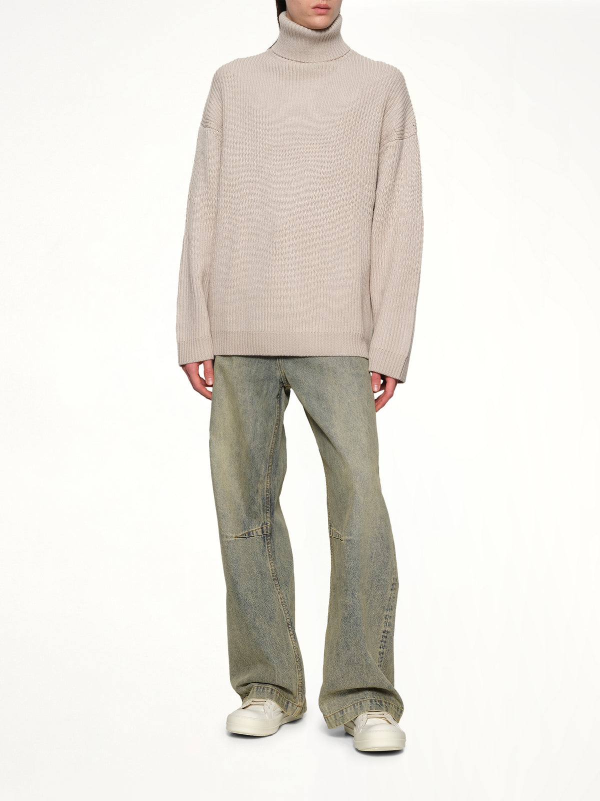 Chunky Turtleneck in Beige