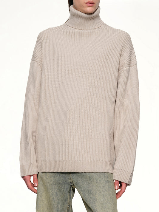 Chunky Turtleneck in Beige