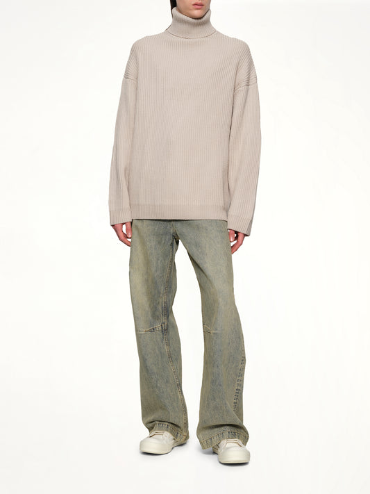 Chunky Turtleneck in Beige