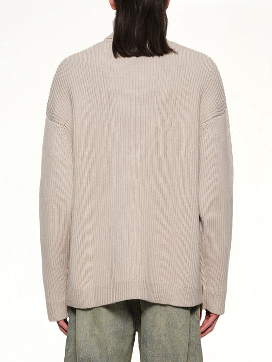 Chunky Turtleneck in Beige