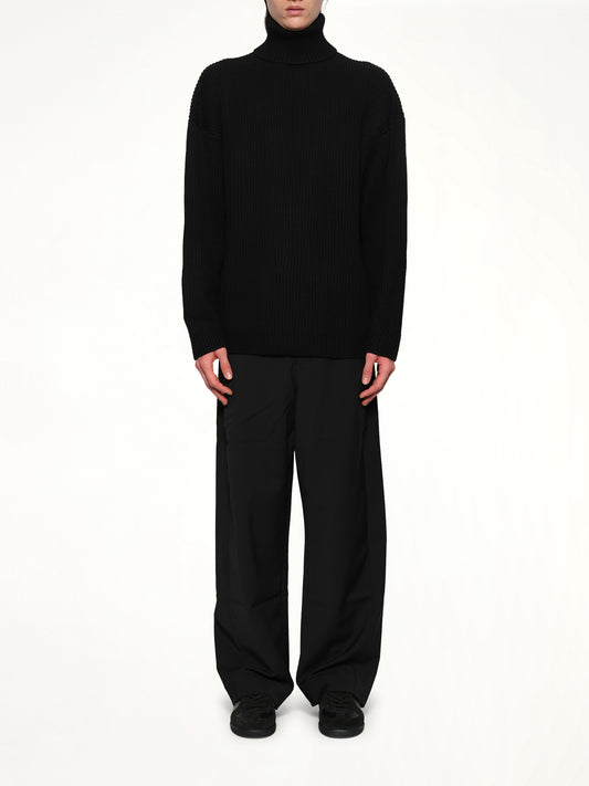 Chunky Turtleneck in Black